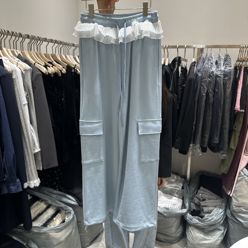 RE STYLE-Q東大門代購女裝新款推薦真品時尚休閑褲工裝褲RE STYLE休閑褲圖色2