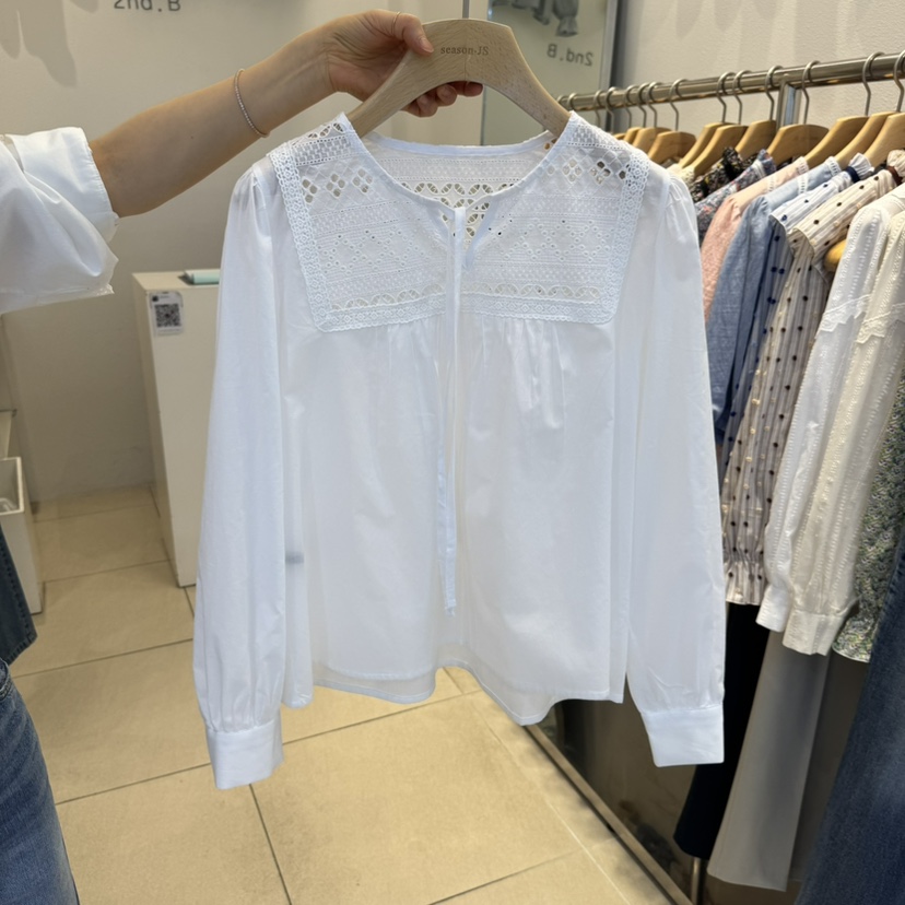 2nd B-S東大門代購女裝新品時尚熱賣職業25春夏襯衫蕾絲衫2nd B-S襯衫/蕾絲衫圖色2