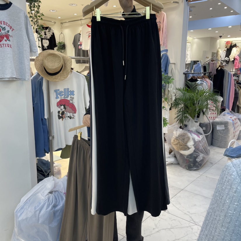 SYMPHONY東大門代購女士新款職業休閑25春夏人氣休閑褲綁帶SYMPHONY休閑褲圖色3