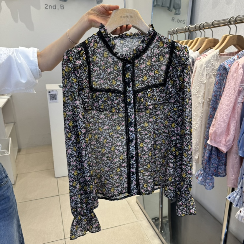 2nd B-S韓國代購女裝新品人氣25春夏時尚職業熱賣襯衫蕾絲衫2nd B-S襯衫/蕾絲衫圖色2