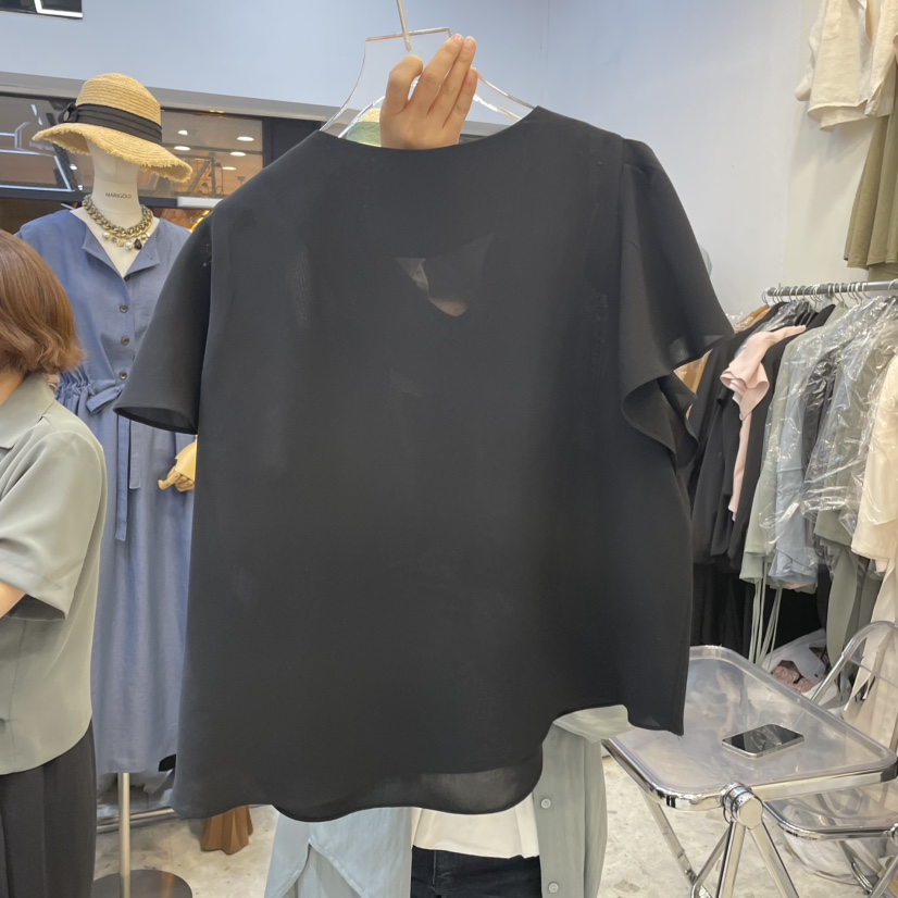 MARIGOLD東大門代購女士新款人氣休閑真品推薦職業襯衫蕾絲衫MARIGOLD襯衫/蕾絲衫