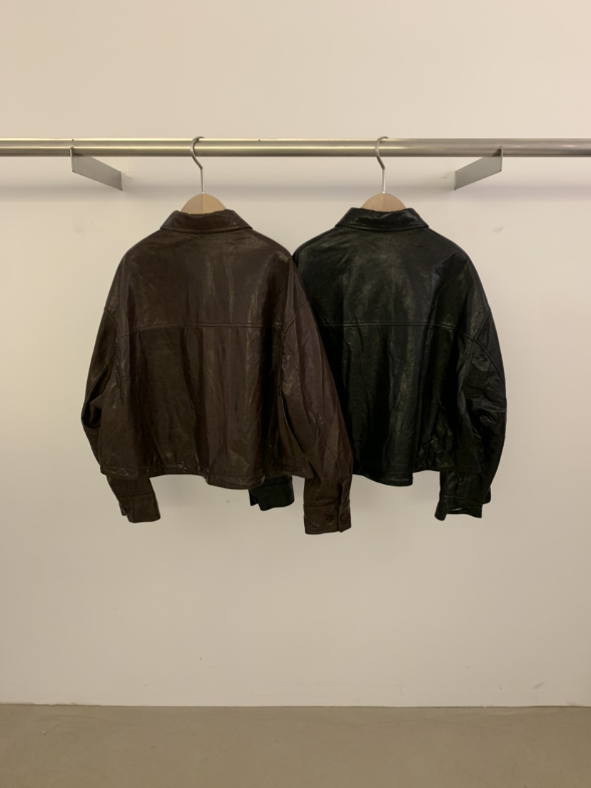 UNDER KEY東大門實拍女士新品25春夏熱賣推薦職業真品皮衣UNDER KEY皮衣