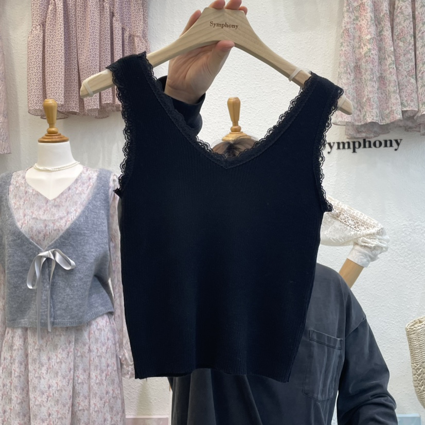 SYMPHONY東大門代購女士新品推薦真品休閑時尚吊帶背心蕾絲SYMPHONY吊帶/背心圖色4