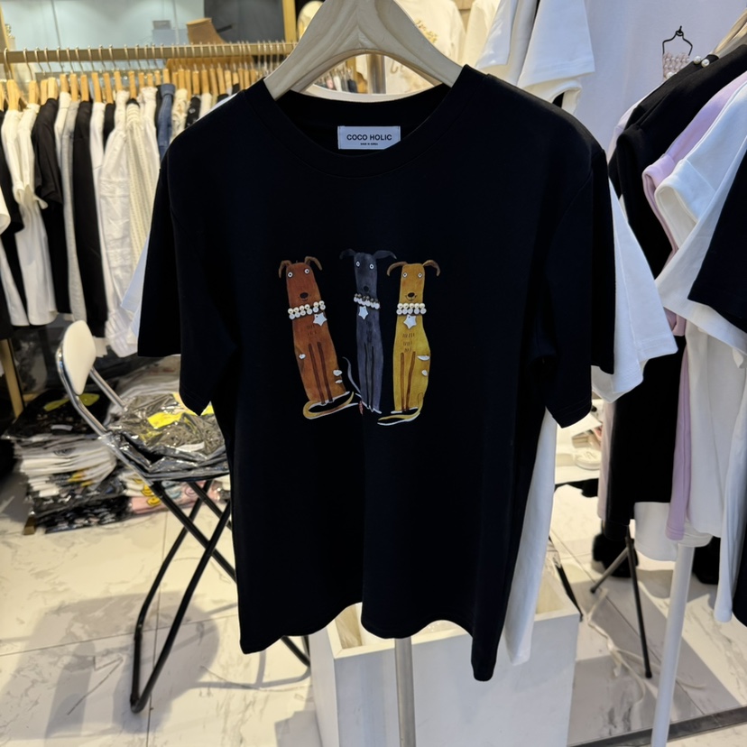 COCO HOLIC東大門代購女士新品人氣時尚推薦熱賣休閑25春夏T恤COCO HOLICT恤