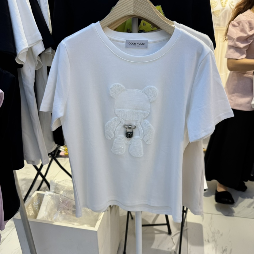 COCO HOLIC韓國代購女士新品休閑時尚真品熱賣推薦25春夏T恤COCO HOLICT恤
