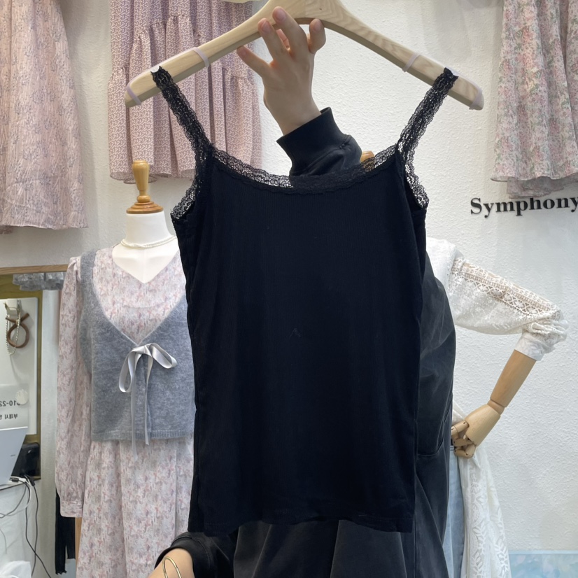 SYMPHONY東大門代購女士新款職業時尚推薦真品吊帶背心蕾絲SYMPHONY吊帶/背心