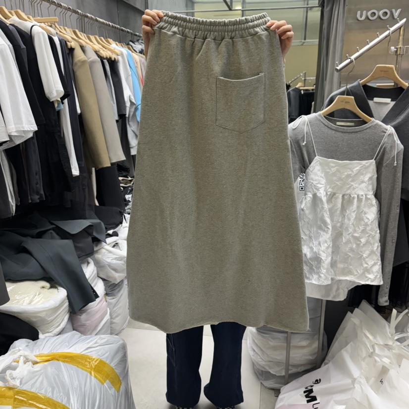 UOOV東大門代購女士新款休閑25春夏職業時尚真品半身裙中短裙UOOV半身裙/中短裙