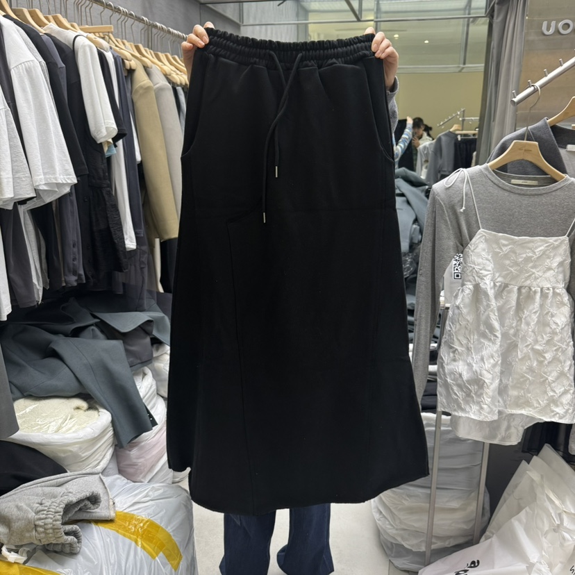 UOOV東大門代購女士新款休閑25春夏職業時尚真品半身裙中短裙UOOV半身裙/中短裙圖色2