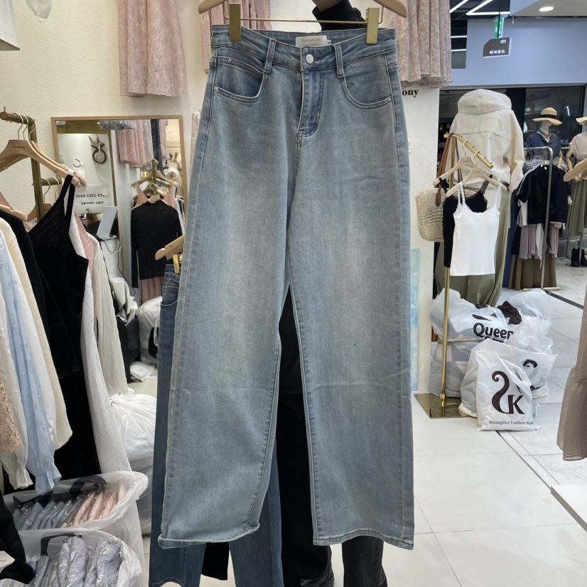 SYMPHONY韓國代購女士新款25春夏真品推薦人氣時尚職業牛仔褲SYMPHONY牛仔褲