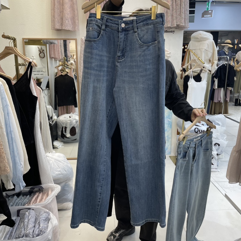SYMPHONY韓國代購女士新款25春夏真品推薦人氣時尚職業牛仔褲SYMPHONY牛仔褲圖色2