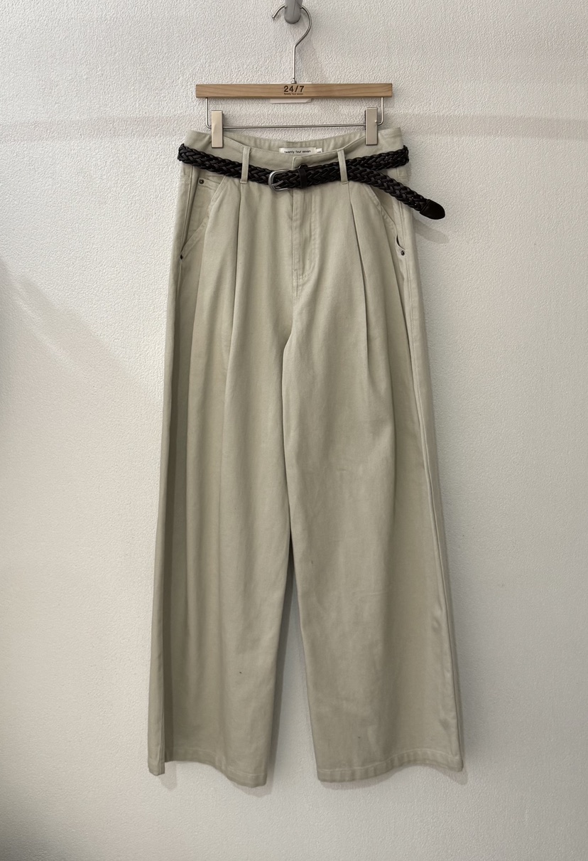 TWENTY FOUR SEVEN24-7東大門代購女裝新款真品休閑褲含腰帶TEWNTY FOUR SEVEN24-7休閑褲圖色2