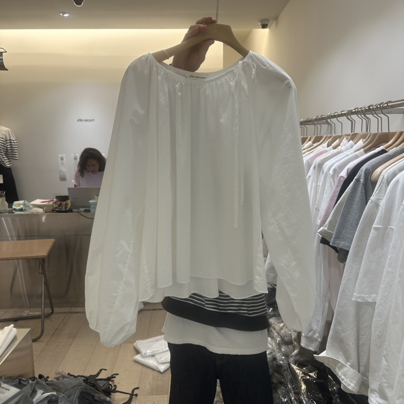 EFFERVESCENT韓國代購女裝新品真品休閑熱賣時尚襯衫蕾絲衫evc/effervescent襯衫/蕾絲衫圖色2