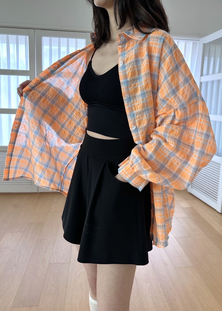 CLASSY-O韓國代購女裝新款推薦真品25春夏人氣襯衫蕾絲衫格紋CLASSY-O襯衫/蕾絲衫