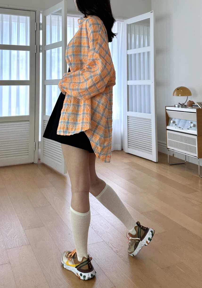CLASSY-O韓國代購女裝新款推薦真品25春夏人氣襯衫蕾絲衫格紋CLASSY-O襯衫/蕾絲衫