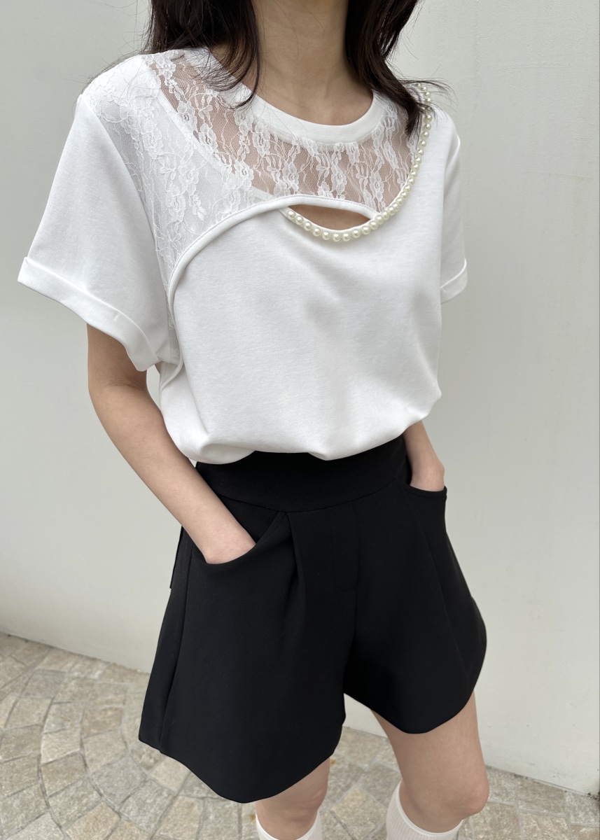 CLASSY-O東大門直郵女裝新品25春夏推薦職業熱賣時尚T恤蕾絲CLASSY-OT恤