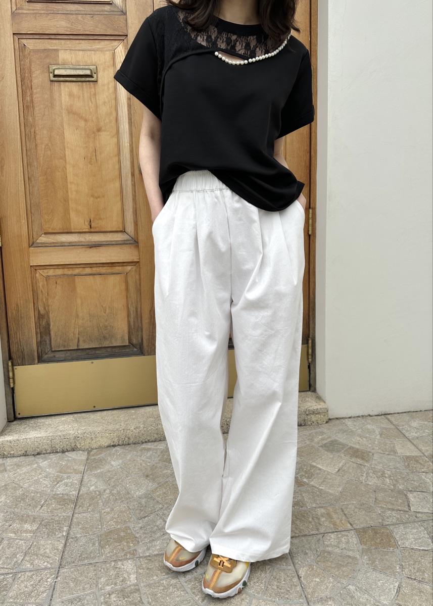 CLASSY-O東大門直郵女裝新品25春夏推薦職業熱賣時尚T恤蕾絲CLASSY-OT恤圖色2