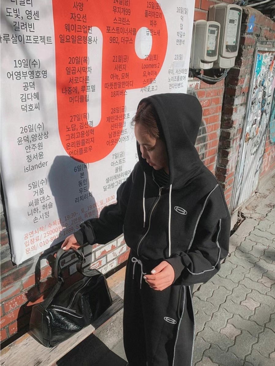 COOL CAT東大門直郵女裝新品時尚真品熱賣25春夏人氣衛衣拉鏈COOL CAT衛衣