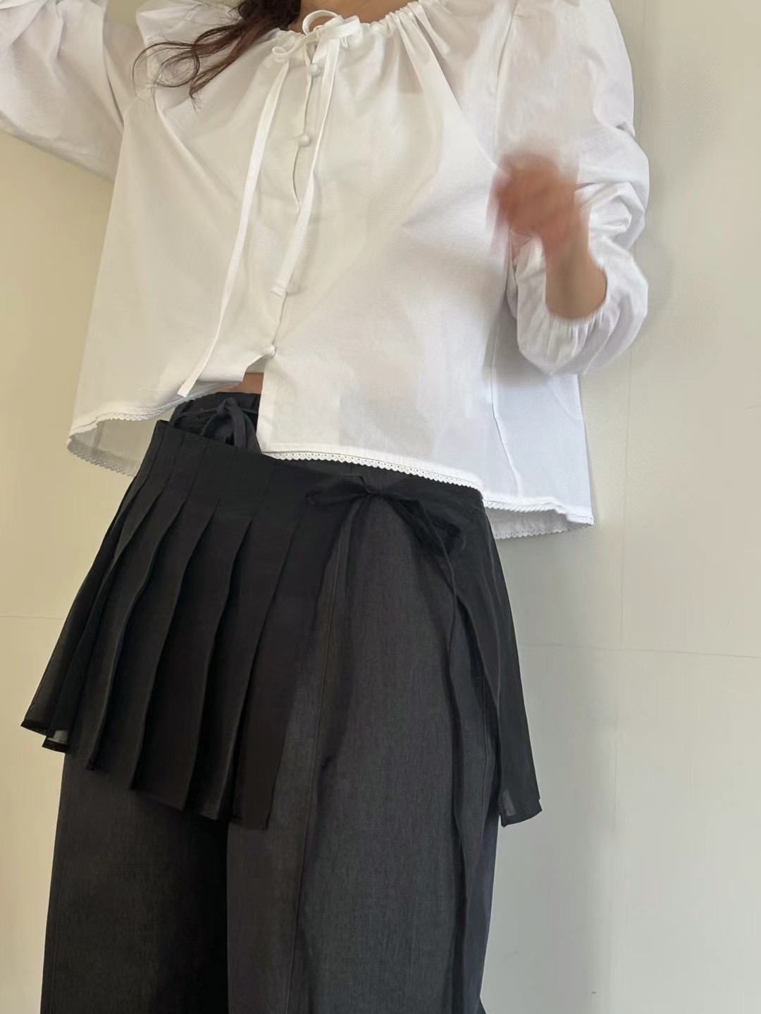 POETE-OT東大門直郵女裝新品熱賣推薦真品25春夏襯衫蕾絲衫POETE襯衫/蕾絲衫