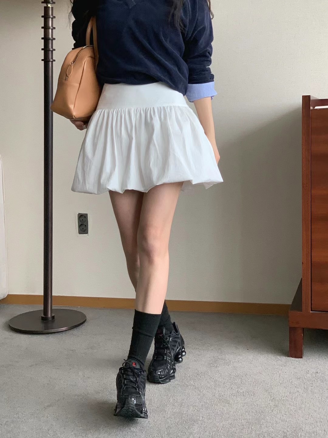 POETE-OT東大門實拍女裝新品職業推薦休閑人氣真品短裙南瓜裙POETE短裙