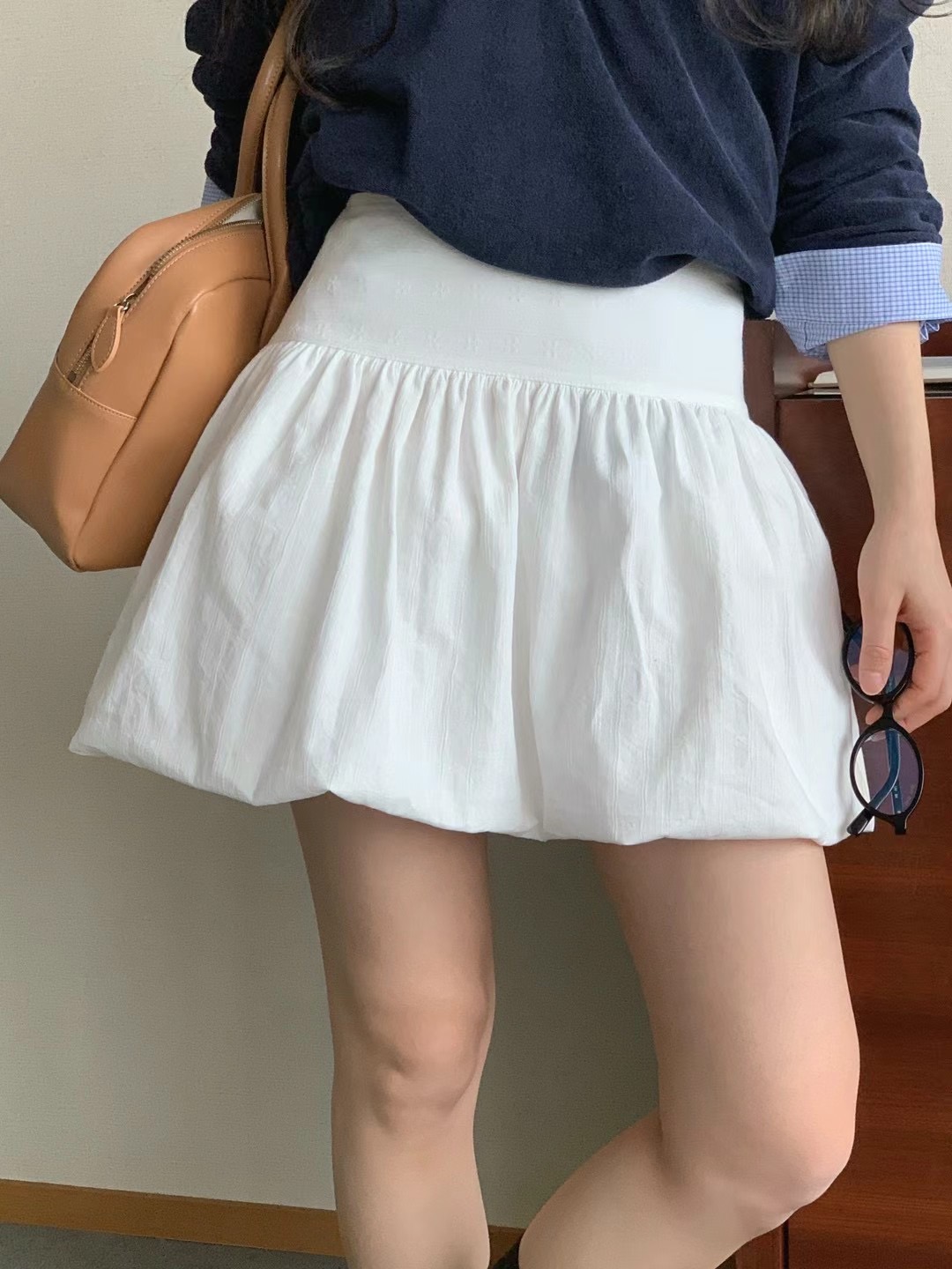POETE-OT東大門實拍女裝新品職業推薦休閑人氣真品短裙南瓜裙POETE短裙