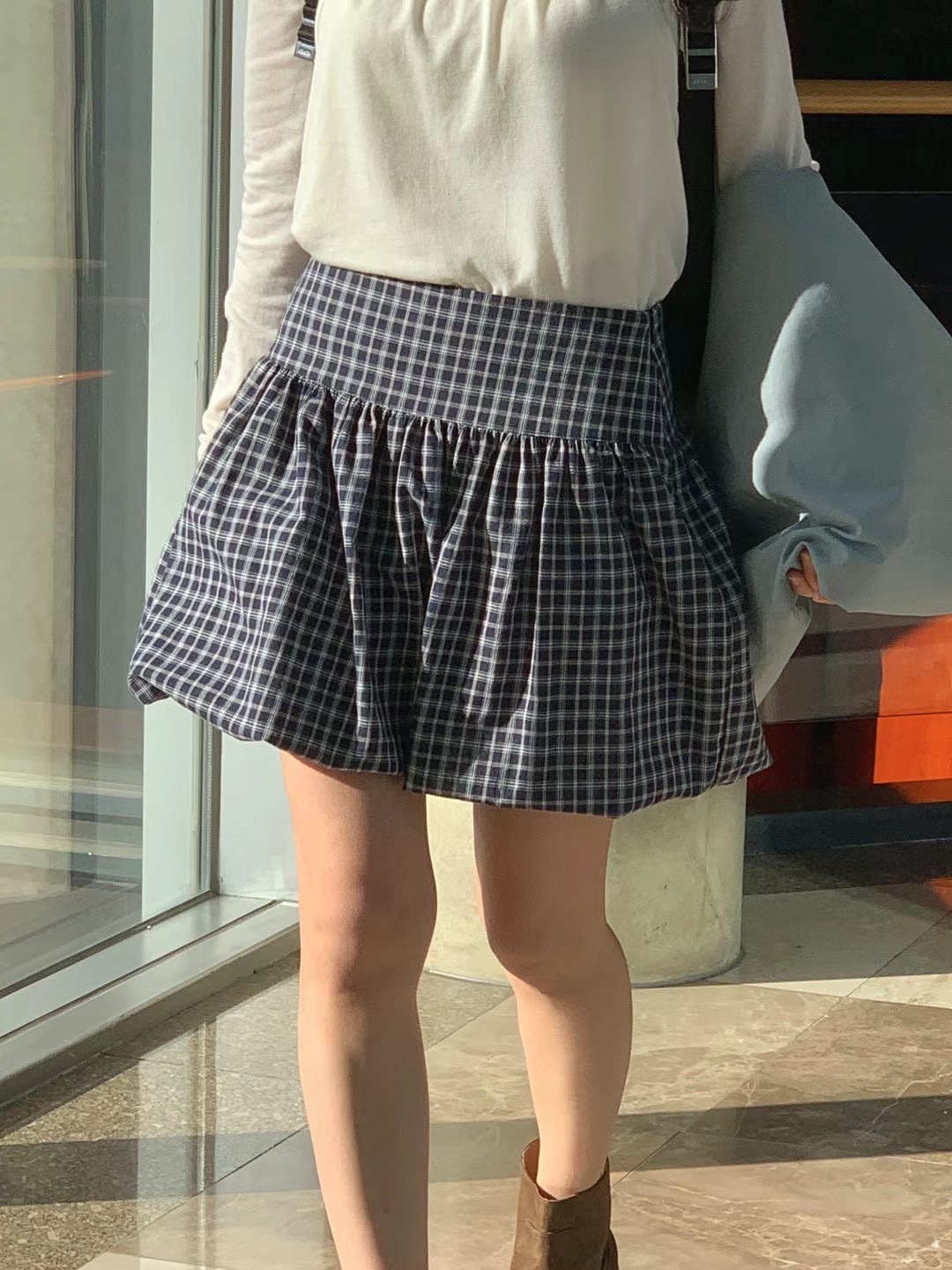 POETE-OT東大門實拍女裝新品職業推薦休閑人氣真品短裙南瓜裙POETE短裙圖色2
