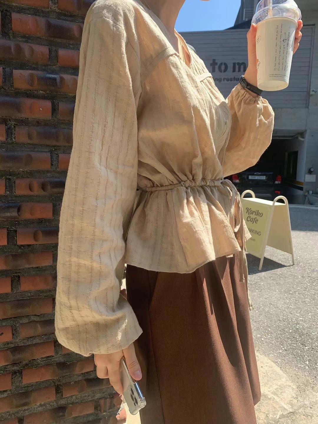 POETE-OT東大門直郵女裝新款熱賣人氣推薦休閑職業襯衫蕾絲衫POETE襯衫/蕾絲衫