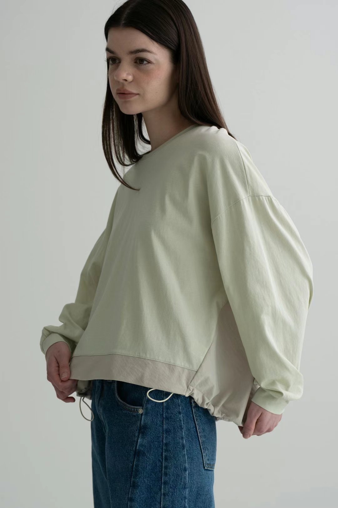 BARISTAR韓國直郵女裝新品真品推薦人氣職業25春夏休閑長袖T恤BARI BARI長袖T恤