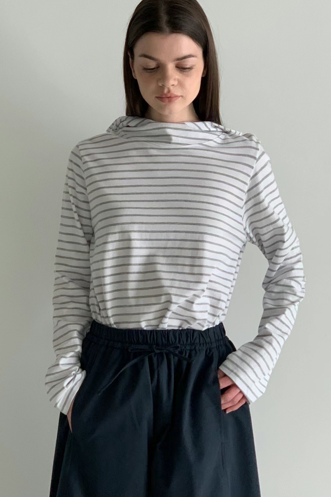 BARISTAR韓國㊣直郵東大門代購女裝新款熱賣職業人氣長袖T恤BARISTAR長袖T恤圖色2