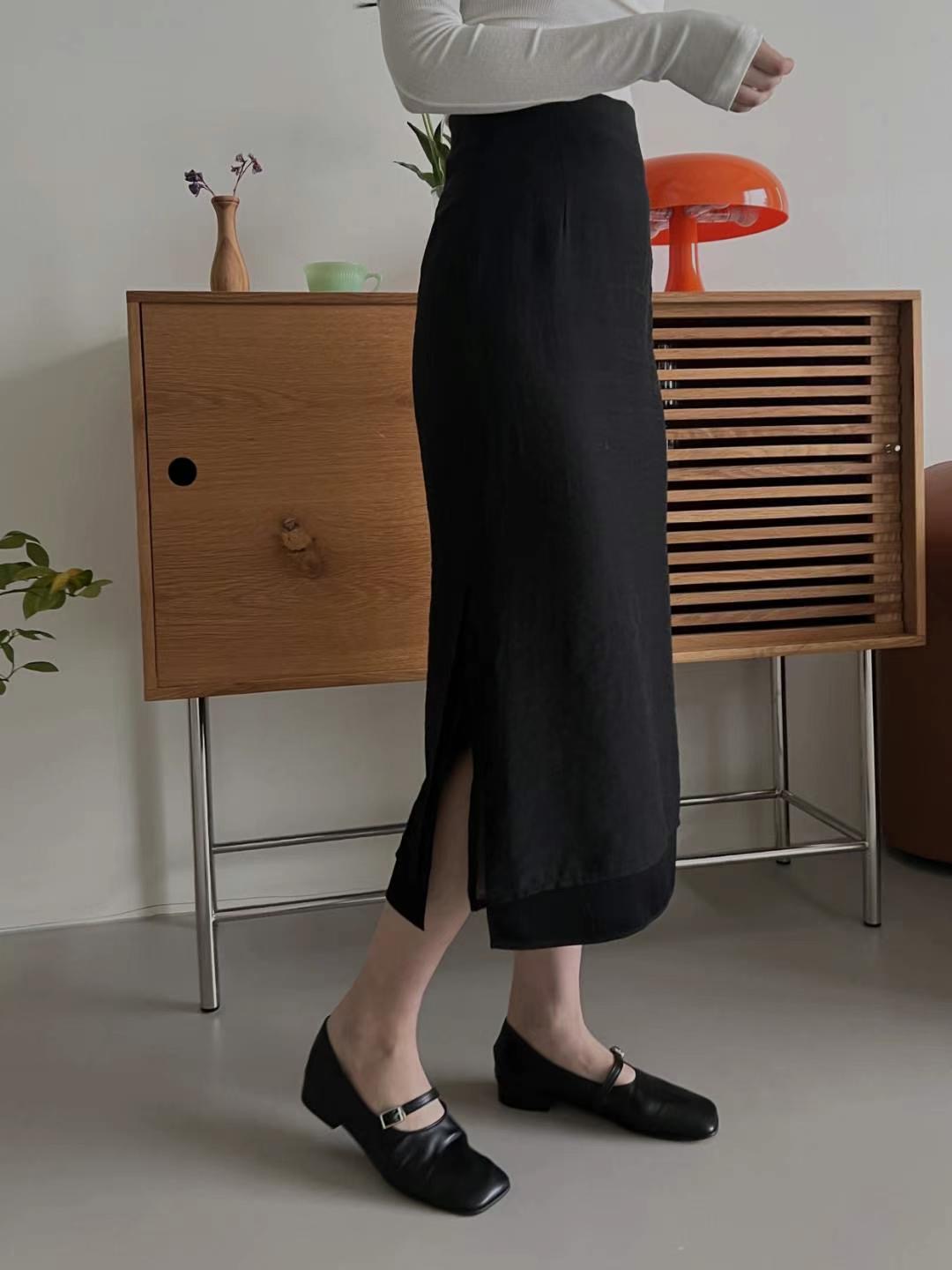 RUNWAY韓國㊣直郵東大門代購女裝新品人氣半身裙中短裙透視RUNWAY-OT半身裙/中短裙