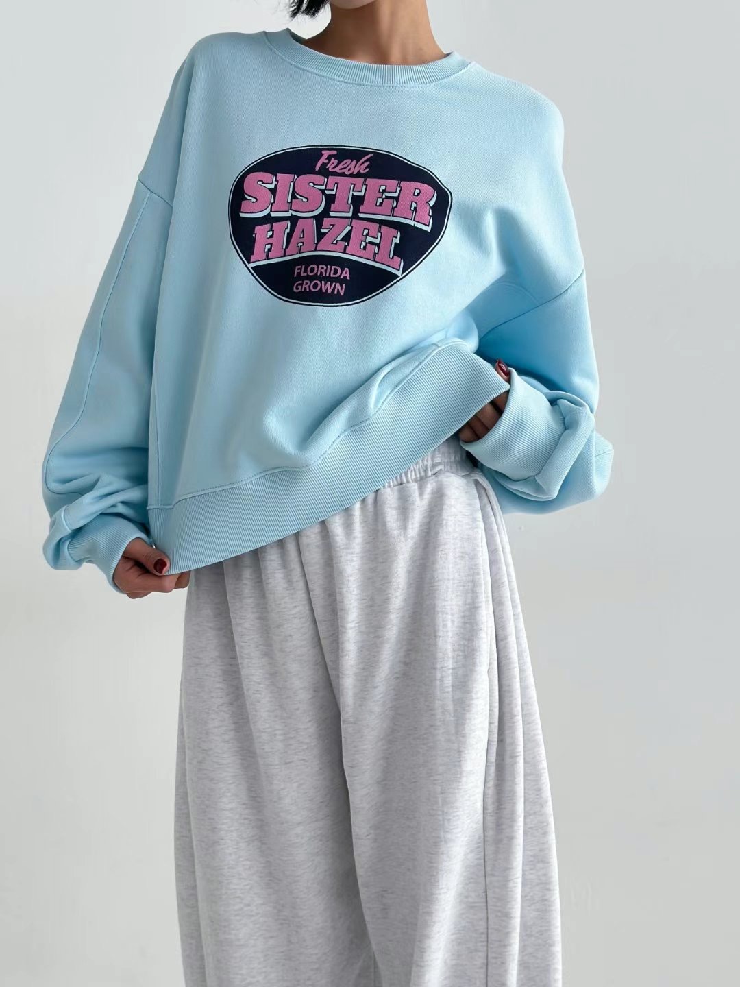 COOL CAT直郵韓國代購㊣女裝新品職業時尚25春夏休閑人氣衛衣COOL CAT衛衣