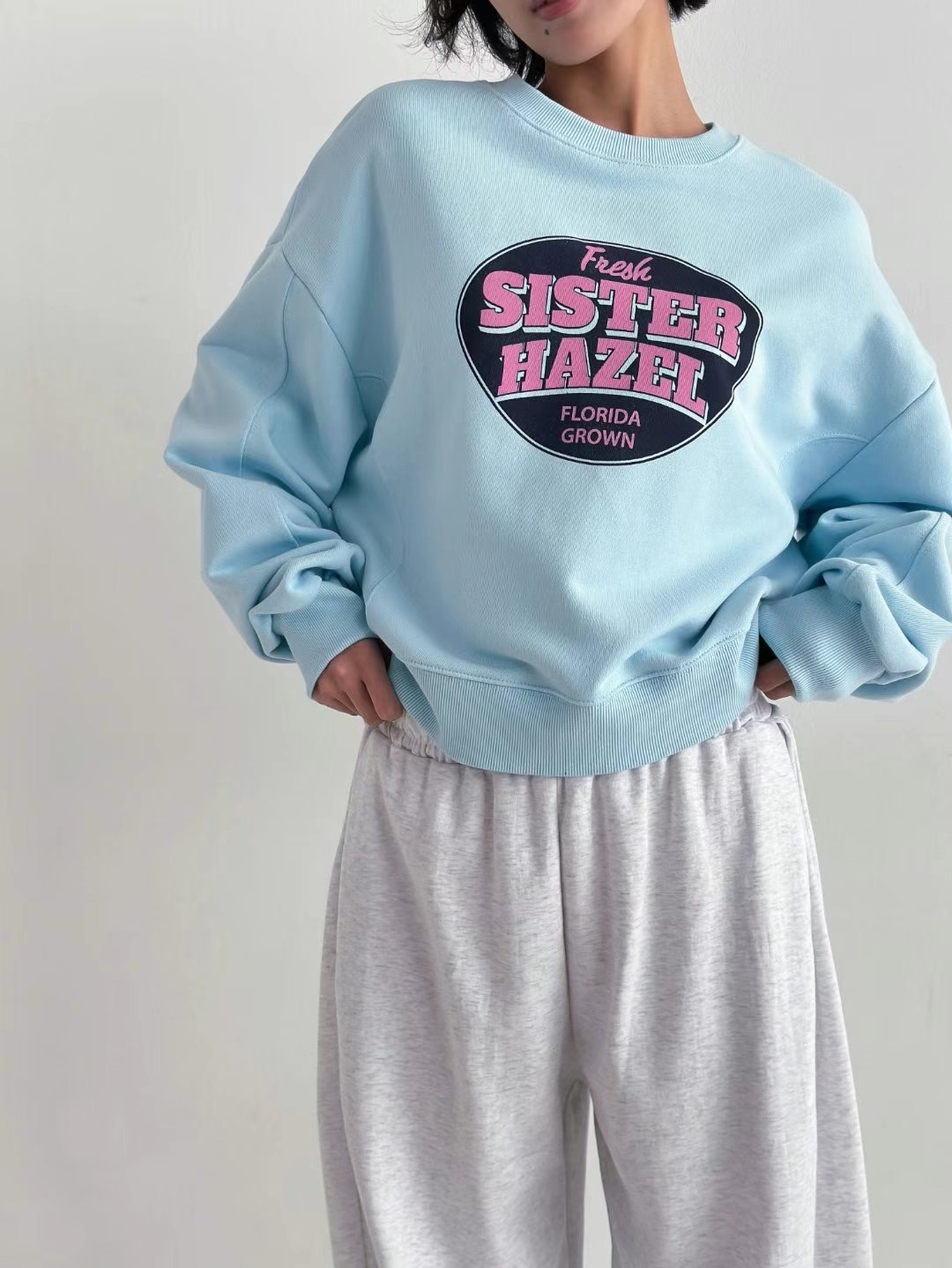 COOL CAT直郵韓國代購㊣女裝新品職業時尚25春夏休閑人氣衛衣COOL CAT衛衣