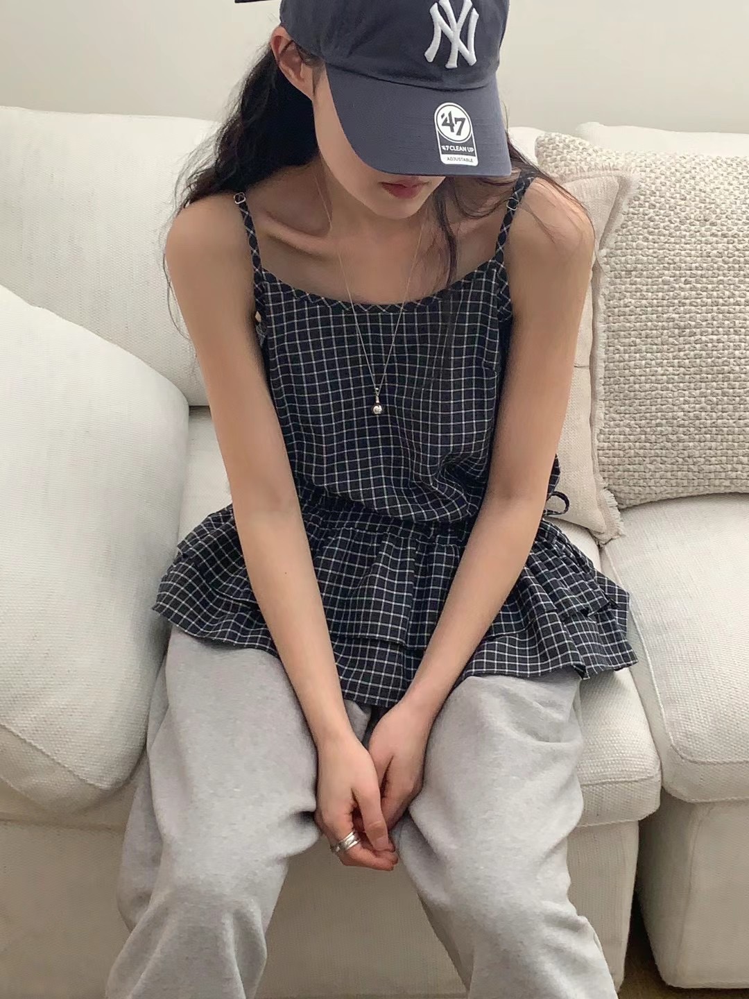 POETE-OT直郵韓國代購㊣女裝新款時尚職業人氣休閑吊帶背心POETE吊帶/背心圖色3