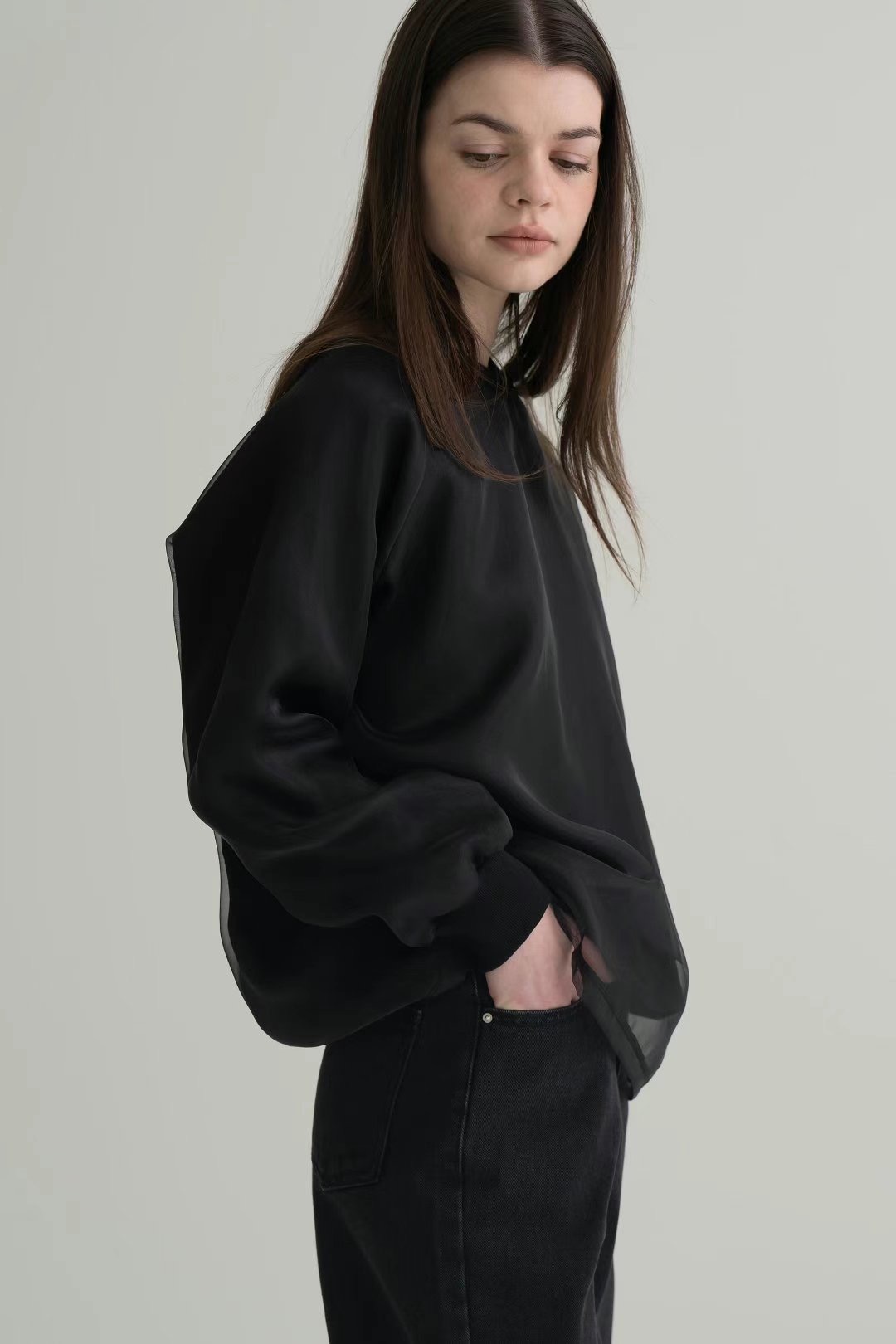 BARISTAR韓國㊣直郵東大門代購女裝新品休閑推薦時尚長袖T恤BARISTAR長袖T恤