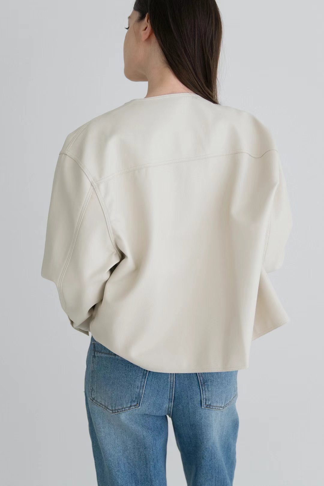 BARISTAR韓國直郵㊣東大門實拍女裝新品25春夏夾克口袋皮革BARISTAR夾克
