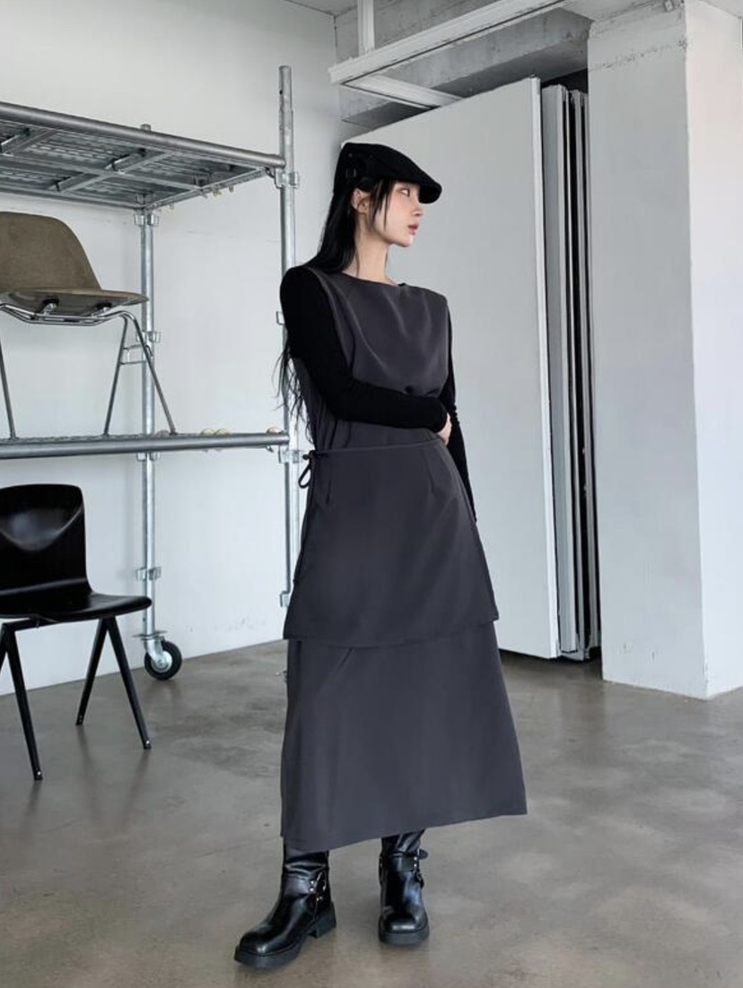 BONHEUR韓國直郵㊣東大門實拍女裝新款25春夏人氣休閑套裝長款BONHEUR-2件起套裝