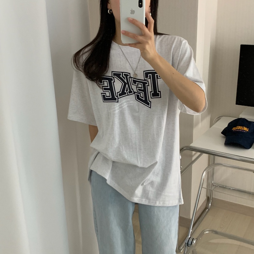 HELLO JINI韓國直郵㊣女裝新款職業25春夏休閑時尚熱賣T恤HELLO JINIT恤