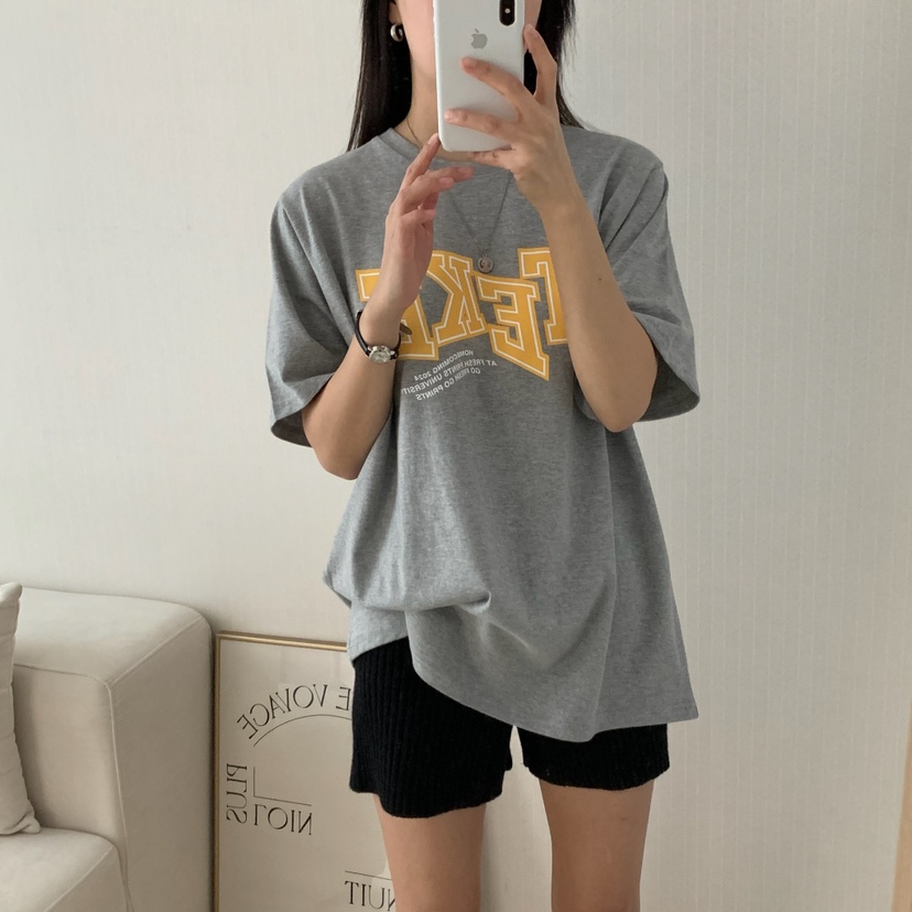 HELLO JINI韓國直郵㊣女裝新款職業25春夏休閑時尚熱賣T恤HELLO JINIT恤