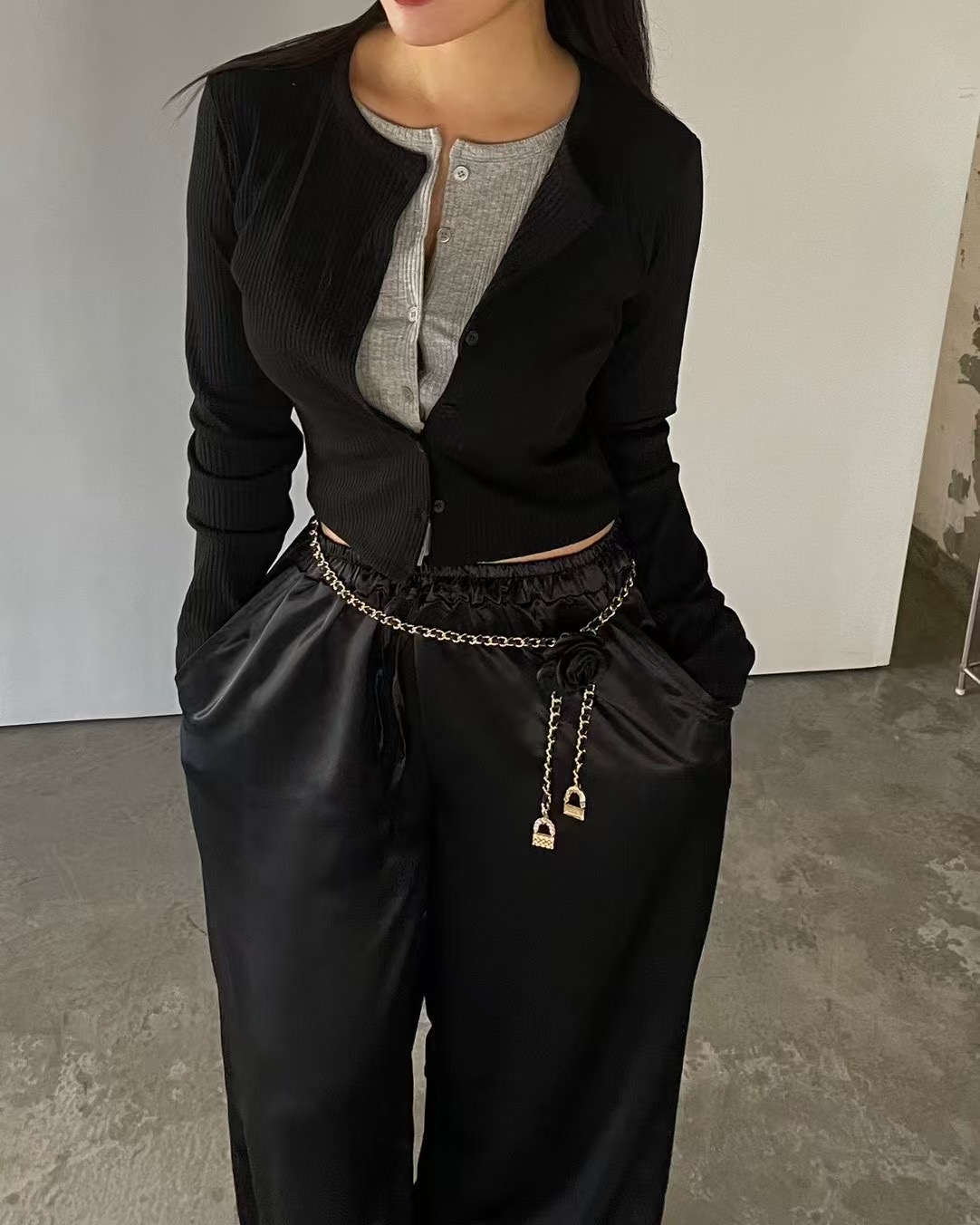 JAD韓國直郵㊣女裝新款人氣職業時尚熱賣25春夏推薦休閑針織衫A.SOLE針織衫圖色3