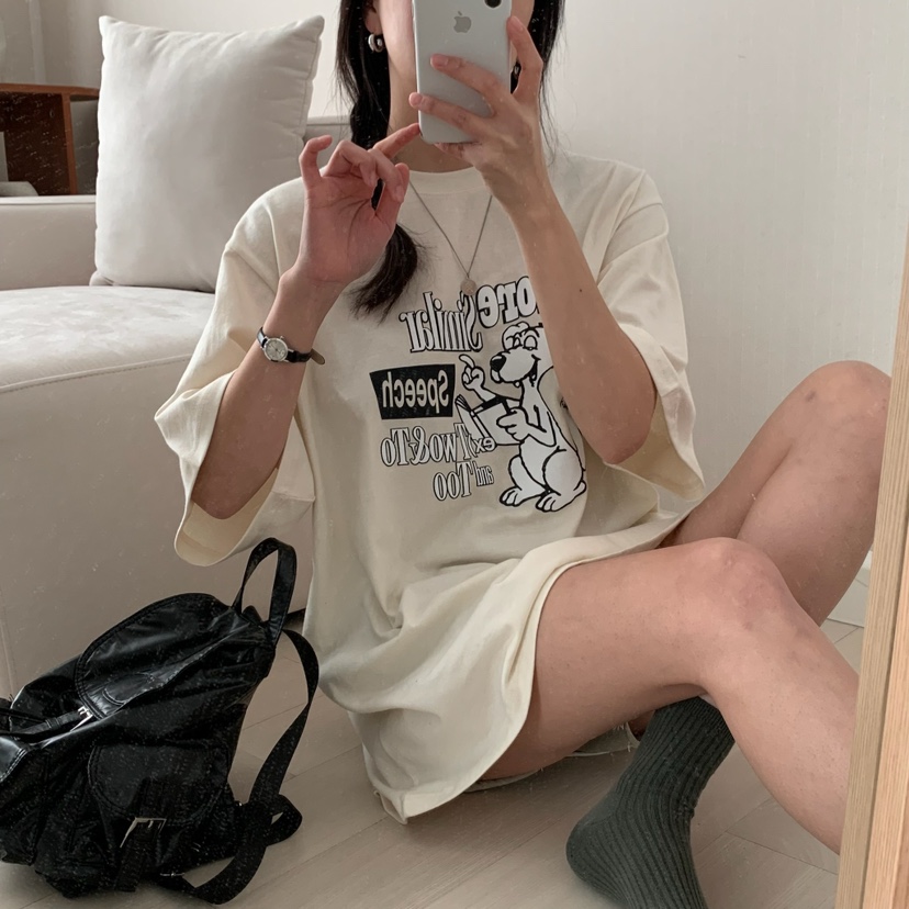 FROMJINI韓國㊣直郵東大門代購女裝新款推薦職業人氣休閑T恤FROMJINIT恤
