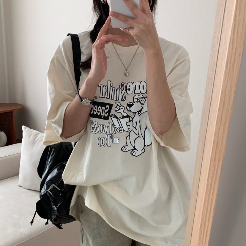 FROMJINI韓國㊣直郵東大門代購女裝新款推薦職業人氣休閑T恤FROMJINIT恤
