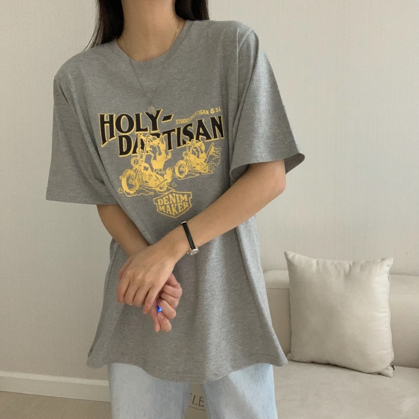 HELLO JINI韓國直郵㊣東大門實拍女裝新款人氣25春夏休閑T恤HELLO JINIT恤