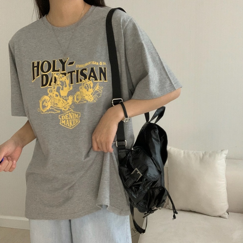 HELLO JINI韓國直郵㊣東大門實拍女裝新款人氣25春夏休閑T恤HELLO JINIT恤