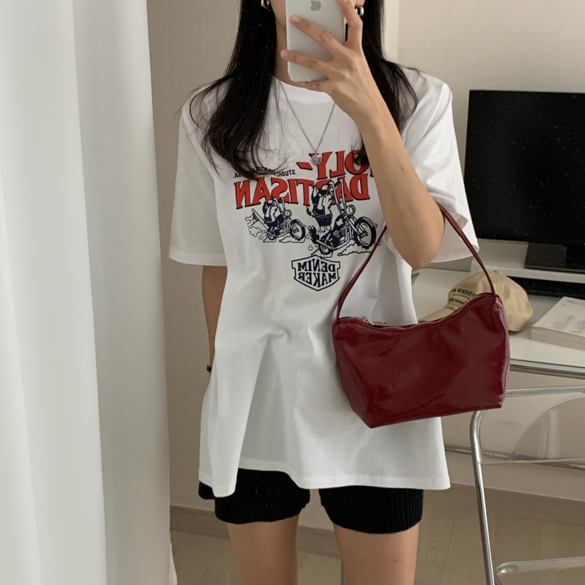 HELLO JINI韓國直郵㊣東大門實拍女裝新款人氣25春夏休閑T恤HELLO JINIT恤