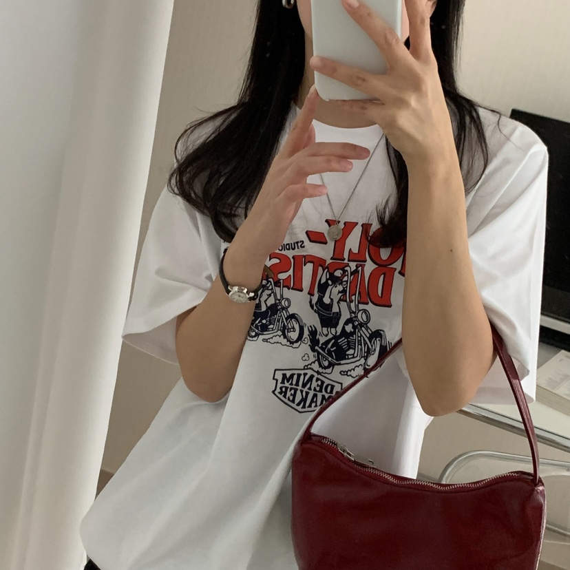 HELLO JINI韓國直郵㊣東大門實拍女裝新款人氣25春夏休閑T恤HELLO JINIT恤
