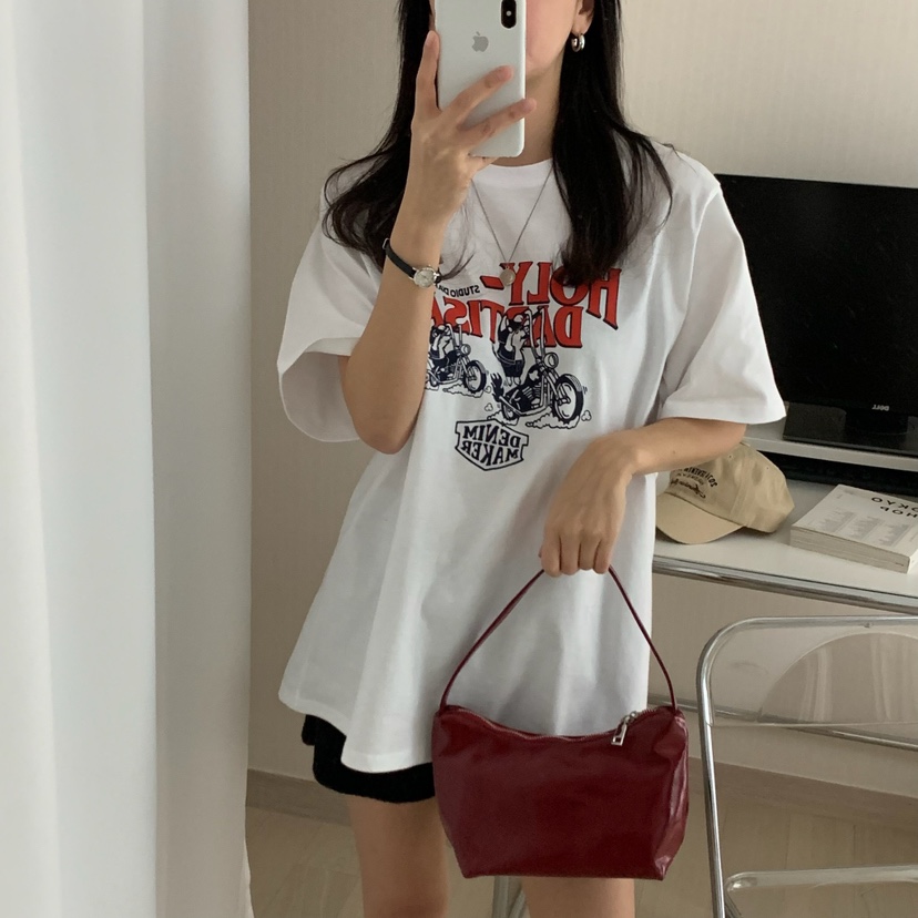 HELLO JINI韓國直郵㊣東大門實拍女裝新款人氣25春夏休閑T恤HELLO JINIT恤