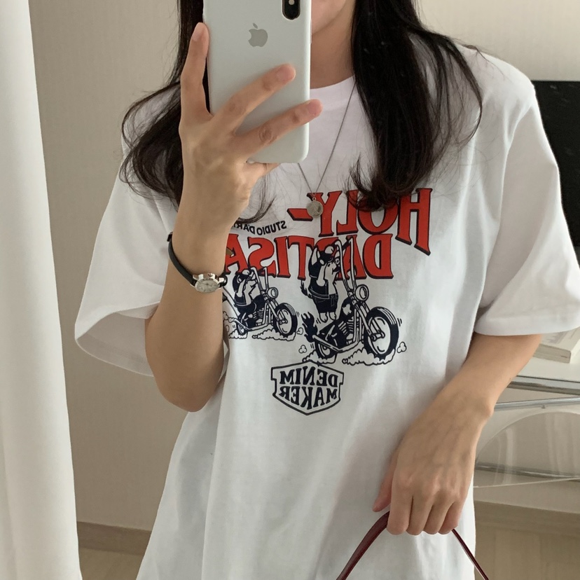 HELLO JINI韓國直郵㊣東大門實拍女裝新款人氣25春夏休閑T恤HELLO JINIT恤