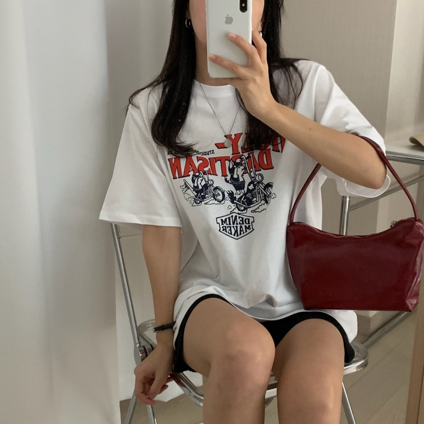 HELLO JINI韓國直郵㊣東大門實拍女裝新款人氣25春夏休閑T恤HELLO JINIT恤