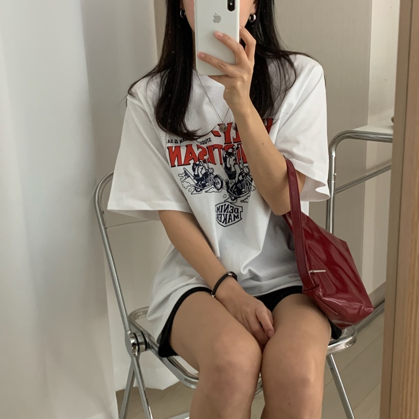 HELLO JINI韓國直郵㊣東大門實拍女裝新款人氣25春夏休閑T恤HELLO JINIT恤