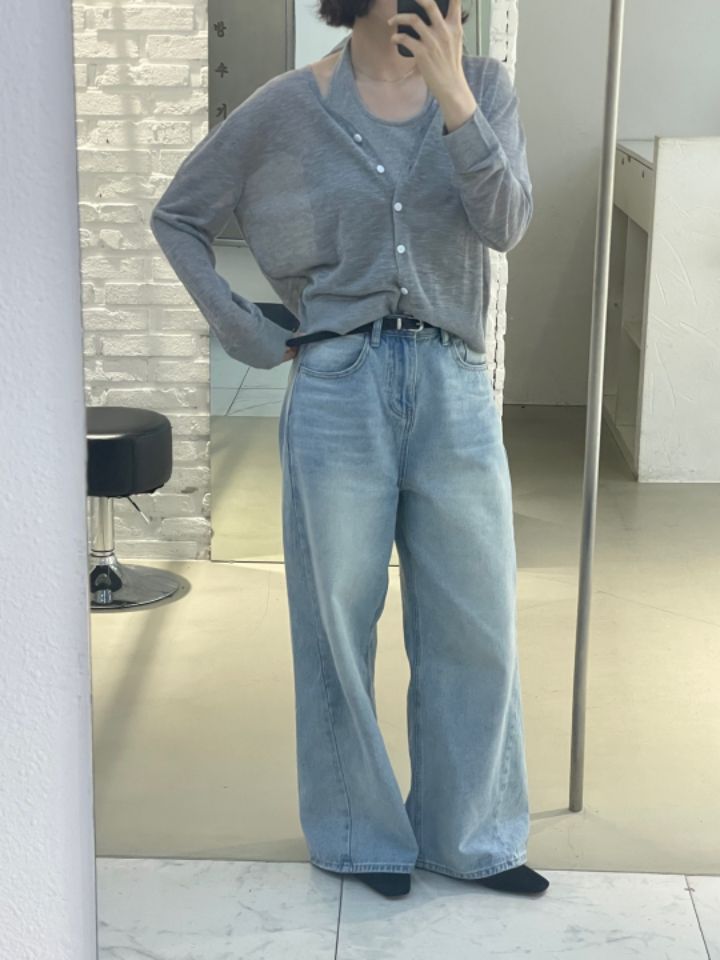 CALLIT韓國㊣直郵東大門代購女裝新品推薦人氣時尚25春夏牛仔褲CALLIT牛仔褲