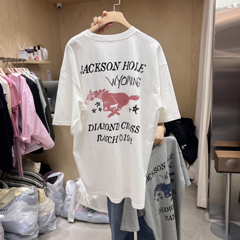 PLEASURE韓國直郵㊣東大門實拍女裝新款25春夏時尚休閑職業T恤PLEASURET恤